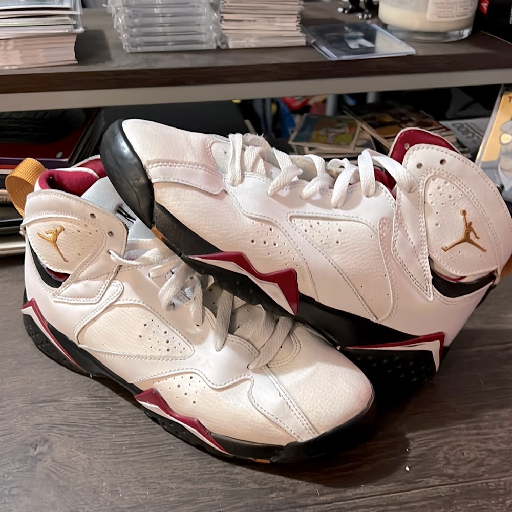 Nike Air Jordan 7 Retro GS ‘Cardinal’ White/Gold